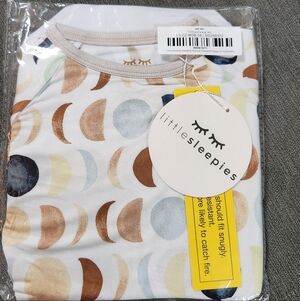 Little Sleepies Luna Neutral Crescent Zippy Pajama